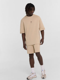 Комплект мужской бежевый с принтом и надписью "made for sunshine" сафари +печать1 191032