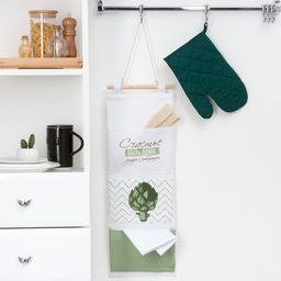 Кармашек текстильный Счастье есть 3 отделения, 20х56 см