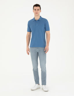 A__k Mavi Slim Fit Jean Pantolon