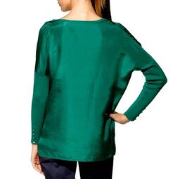 Пуловер, изумрудный - Patrizia dini фото 3