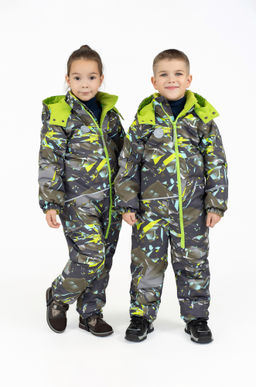 Комбинезон евро зима серыйосколки