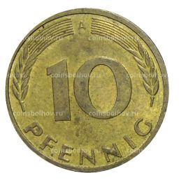 Монета 10 пфеннигов 1991 года А Германия