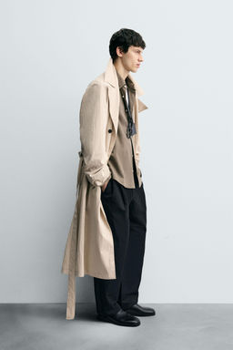 OVERSIZE FIT TRENCH COAT - Zara фото 4