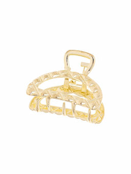 Цена за 6 шт. Крабик для волос «Карэн», дуга, 4 см, золото