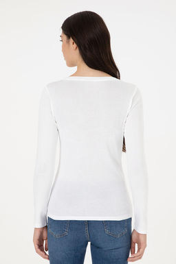 Женский белый свитшот с круглым вырезом Неожиданная скидка в корзине - U.s. polo assn фото 5