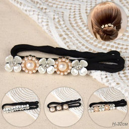 Зажим-твистер для пучка волос 32 см / YAN-28 /уп 1/микс