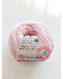 Беби коттон (Baby cotton) пряжа YarnArt 50%хлопок 50%акрил10x50г/165м