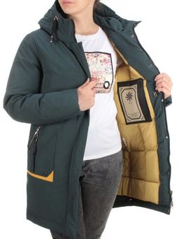 M2008 DK. GREEN Пальто зимнее женское MARIA - Фабричный китай фото 10