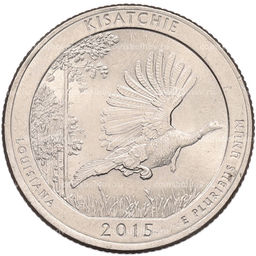 Монета 1/4 доллара (25 центов) 2015 года P США Национальные парки  №27 Национальный заповедник Китсачи