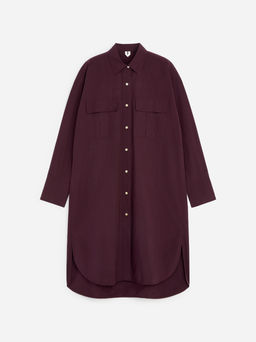 Vestido camisero de algod?n