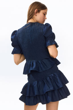 Blusa denim nido de abeja - H&m фото 6