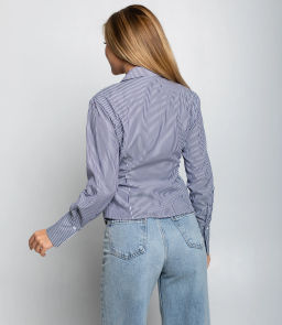 Блуза #КТ2698, тёмно-синий