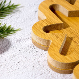 Менажница новогодняя деревянная «Снежинка», 25×25 см