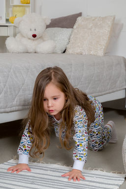 Пижама подростковая из кулирки пенье на манжетах Дрёма графити - Амадэль фото 45