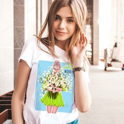 Эксклюзивная футболка Yana Pletneva упаковка плотный Zip пакет!  фото 2