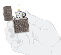 Зажигалка ZIPPO Реверсивная гравировка | Reverse Carve 46312  фото 5