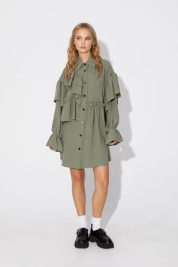 Платье Pirs 4788 хаки  фото 2