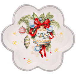 ТАРЕЛКА AGNESS С НОВЫМ ГОДОМ! ФИГУРНАЯ 15*2,5 СМ