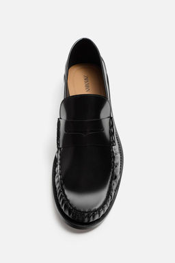 LEATHER PENNY LOAFERS - LIMITED EDITION - Zara фото 7