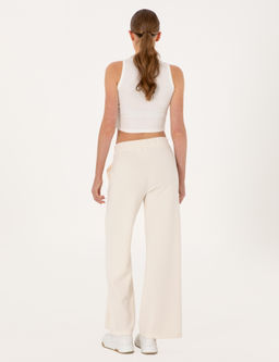 Штаны спортивные Flare Fit экрю из модала