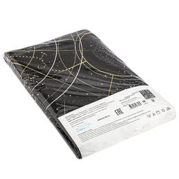 Пододеяльник 2-х спальный на пуговицах Созвездие, черный 175х215см, бязь Комфорт 121г/м2, хлопок 100%, упаковка классическая ПВХ 28х41см, Домашняя мода (Россия)  фото 3