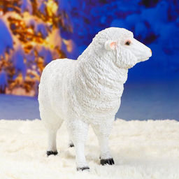 Садовая фигура из полистоуна «Овечка», 33 см