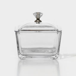 Менажница «Голд», 19.5×19.5 см, на бамбуковой подставке, с крышками, стекло, прозрачная