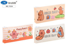 Пенал мягкий Basir "Капибара", 190*80*25мм (MC-7524) ПВХ