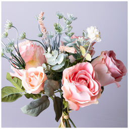 БУКЕТ ИСКУССТВЕННЫХ ЦВЕТОВ ВЫСОТА=30,5 СМ БЕЗ УПАКОВКИ - Lefard фото 2