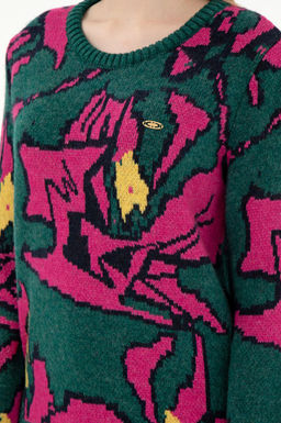 Женский темно-зеленый свитер Неожиданная скидка в корзине