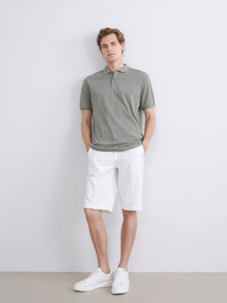 Polo Yaka Penye Erkek Ti??rt