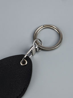 Цена за 3 шт. Брелок - чехол для магнитных ключей домофона, капля, чёрный, под нанесение, 4.4×5.5 см