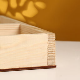 Кашпо для цветов, 25×25×4 см, деревянное, 5 отсеков