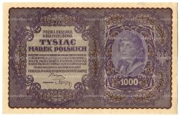Банкнота 1000 марок 1919 года Польша