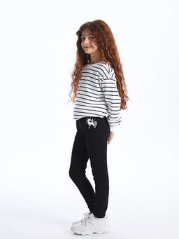Beli Lastikli Bask?l? K?z ?ocuk Tayt