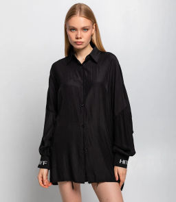 Рубашка #ОКТ115003, чёрный