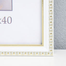 Фоторамка для фото 30×40 см Keep memories «Камея», пластик, белый, (стекло)