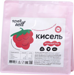 Spell well. Кисель Малиновый смузи 420 гр. мягкая упаковка