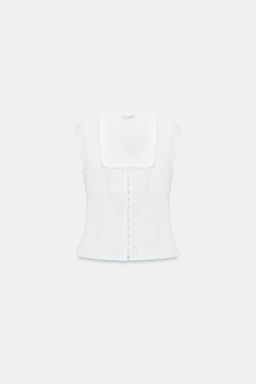 TOP CORSETERO STRETCH / Blanco