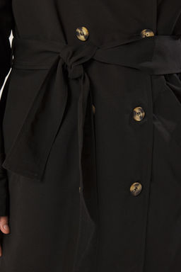 Trendyolmilla Haki Kemerli Ruzgarl?k Detayl? Su Itici Uzun Trenckot TWOSS21TR0005  фото 86