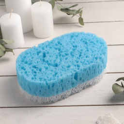 Цена за 3 шт. Губка для тела массажная «Удовольствие», 10.5×6×16.5 см, МИКС