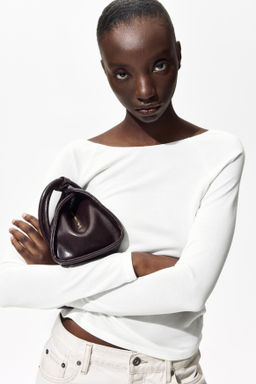 Top en punto fino con escote barco - H&m фото 6