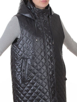 802 DK. GRAY Жилет утепленный женский (50 гр. синтепон) - Fashion фото 2