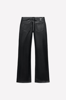 LUDOVIC DE SAINT SERNIN x ZARA WAXED LOW-RISE BOOTCUT JEANS фото 4