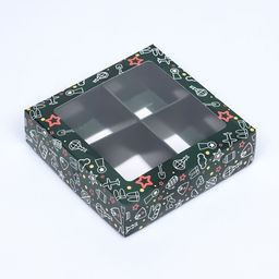 Коробка под 4 конфеты, 23 Февраля 12,6 х 12,6 х 3,5 см - UPAK LAND фото 3