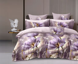 Постельное белье поплин люкс - Эйфория Евро (нав.70х70)