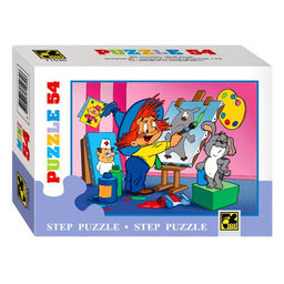 Цена за 20 шт. Пазлы «Мультики», 54 элемента МИКС