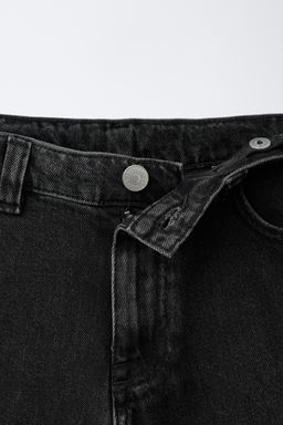 BERMUDA DENIM RELAXED BAGGY / Negro - Zara фото 3