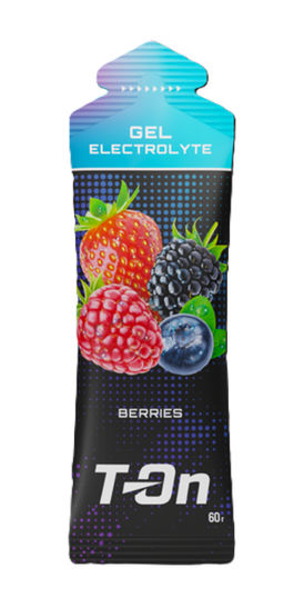 Углеводный гель ELECTROLYTE GEL со вкусом ЛЕСНЫХ ЯГОД 60г ТМ T-on (22г углев)