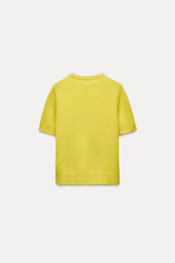 BASIC 100% WOOL SHORT SLEEVE TOP - Zara фото 12
